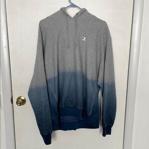 Champion Gray to Blue Gradient Hoodie